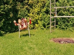 Slave Pig Exposed Enema With Penis Cage Dildo In Gay Ass Bdsm Cbt 4 Min