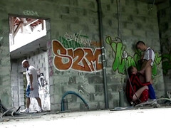 Two young twink footballers fucking outdoor