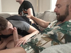 Young lads swap partners in merciless foursome until thei come