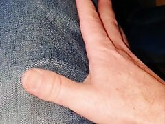 Master Ramon jerks and spits in horny blue Jeans and squirts on the table, hot milk for you!