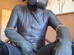 High heels, masturbation, leather