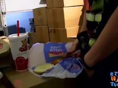 Heterosexual Thug Buddies Stroking their Ball-Sac by Draining off