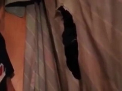 Hot sucking action at the homemade glory hole 19 6