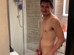 My neighbor runs out of water, so I invite him for a shower