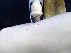 Gothic femboy gets jacked!/Dripping cum/Post ejaculation torment