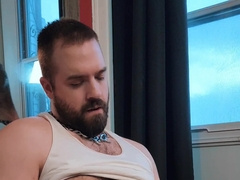 Frolicking with the nip of my gay-for-pay roomate so he can jizm in my facial hair.