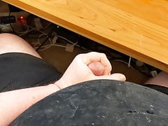 busting a huge load all over the place after edging