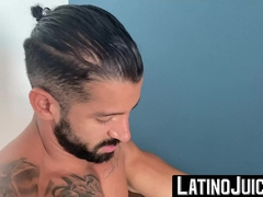 LatinoJuice.com - Hairy Rob Campos rams his thick cock inside chiseled hunk Octavios butt