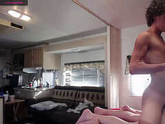 Big cock, internal ejaculation, uncircumcised