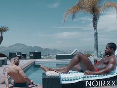 Muscled DeAngelo Jackson drowns my butt with ecstasy thanks to his erect dick