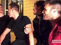 French twinks and American hunks indulge in a wild orgy like never before with hunk Alex Killborn