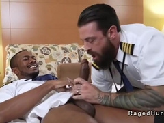Gay Co Pilots Interracial Anal Sex In Hotel Room - Sean Xavier