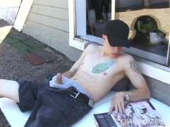 Shane Masturbates Off On Roof