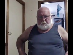 grandpa cum on webcam