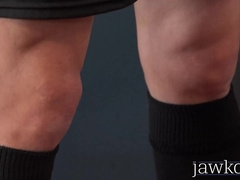 Foot fetish Sly Conan jerks off solo and cums on his shoe