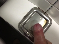Cumshot Compilation Public Restroom 2018