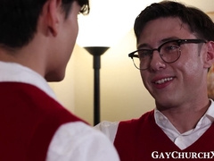 Confession turned to cocksucking session with twink Donovan and stud Archie Paige