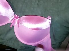 cum satin bra