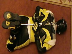 Yellow and Black - Bikerslave is hogshackled