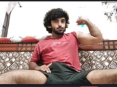 Desi indian gym boy showing his big ass and cock midnight hard cumming