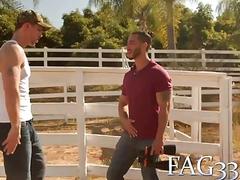 Ranch buddies fucking in the secret room in the hotel and enjoy times spent together