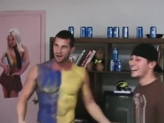 Few amazing college hunks getting hazed by gothazed