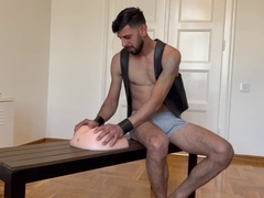 Hammering my fake pussy toy like a champ!