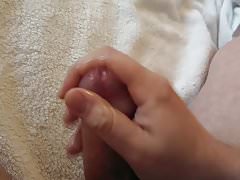 Thick uncut cock, wank and cum