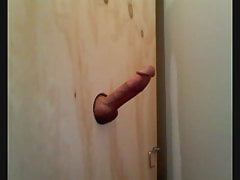 Me hands free cumshot at home gloryhole