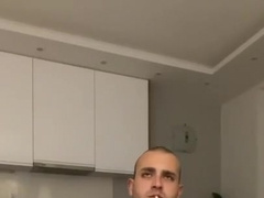 Pig man Smoking and urinating on a protection