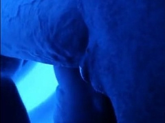 Blue Vision Gloryhole Big cock cum on tongud 2
