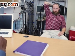 Ir White Tattooed Amateur Bottom Fucked By Bbc In Office