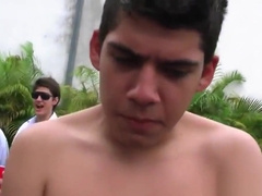 Handsome twinks hazed in the dorm