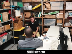 YoungPerps - Cock-Squeezing Youngster Gargles and Rails A GIGANTIC Ebony Salami