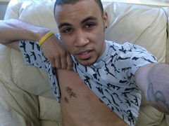 Hunky dude Emanuel showing his tats and sexy torso