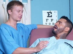 Alexsander Freitas and Micah Andrews fuck at the doctor's office