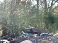 Fag James Leon pig in the woods