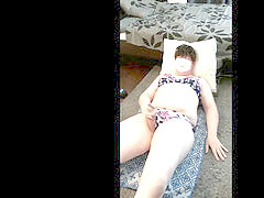 Gay solo, gay crossdresser, masturbation