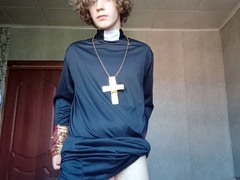 What's on this sinful priest's mind?..