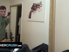 Dominative Army Guy Ryan Pitt Bj's His Corded Up Step Stepbro Michael Boston - BrotherCrush