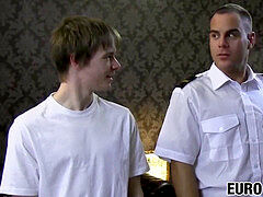 Twink offender disciplined with officers gigantic stiff manhood