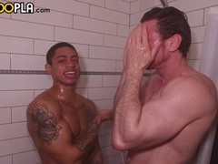 Muscular Andy McBride takes a hard dose from Leon Foreman in a wild session