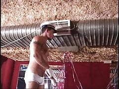Gorgeous muscular latino dudes in masks have a hot gay ass
