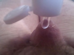 Masturbate very tiny dick with monkey spanker!