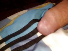Young Colombian porn with a big penis masturbates for a lot of milk