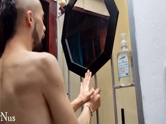 super-steamy boy demonstrates his face