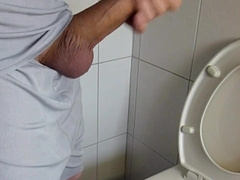 I showcase my long foreskin while peeing and then an orgasm that I have never expert before