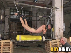 Young handsome twink Jesse Evans experience new exciting things with his master