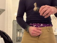 Bathroom Bating And Cumming In My Sagging Jeans And Boxers. Nice Cum Shot. Verbal Moaning