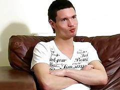 Tattooed jock jerking off and moaning